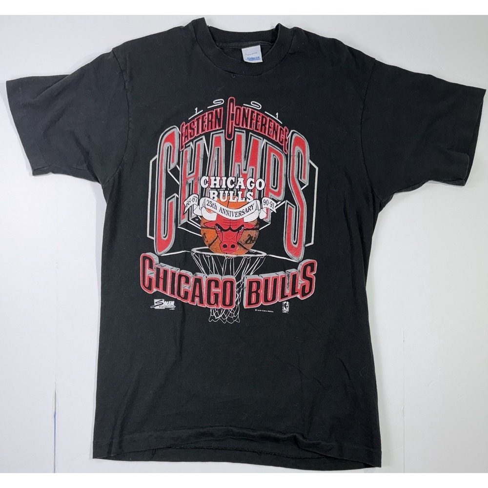 Vintage 90s Chicago Bulls Eastern Conference Champs Salem T Shirt L